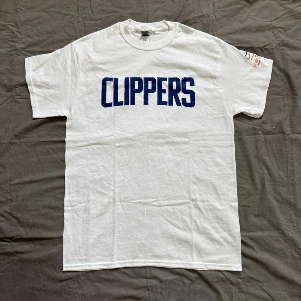 White Los Angeles Clippers NBA T-shirt Size M